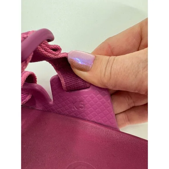 Chaco Kids Chillos Outskirt Fuchsia Slide Sandals K5 Durable Rubber Sole Casual - Picture 4 of 10